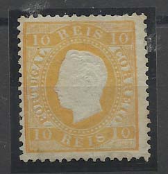 2163.jpg -     Lote:    2163      Lotes pelo Correio       Portugal       Descrição:         1870/76 &mdash; D. Luís I, fita direita. CE37, 10 reis.        *       Valor Base:     &euro; 20,00     Valor Venda:     &euro; 20,00       