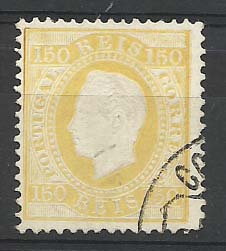 2169.jpg -     Lote:    2169      Lotes pelo Correio       Portugal       Descrição:         1879/80 &mdash; D. Luís I, fita direita. Novas. CE49 e 51, 10 e 150 reis em papel porcelana, denteado 12 &frac12;. Selo de 10 reis com canto curto.        O       Valor Base:     &euro; 6,00     Valor Venda:     Retirado     