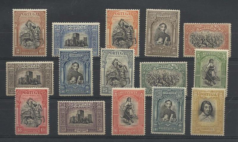 2202.jpg -     Lote:    2202      Lotes pelo Correio       Portugal       Descrição:         1927 &mdash; Independência de Portuga * 2.ª emissão. CE420/434. Série completa. Valor de catálogo &euro; 140,00.        **       Valor Base:     &euro; 20,00     Valor Venda:     &euro; 22,00       