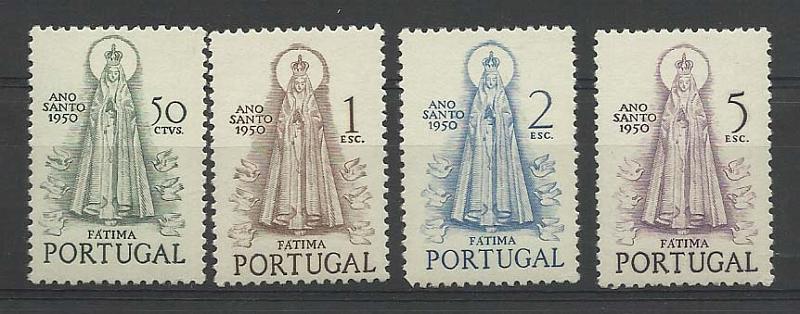 2242.jpg -     Lote:    2242      Lotes pelo Correio       Portugal       Descrição:         1950 &mdash; Ano Santo. CE 719/22. Série completa. Regomada.        RG***       Valor Base:     &euro; 20,00     Valor Venda:     &euro; 20,00       