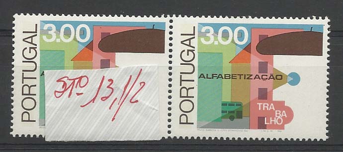 2280.jpg -     Lote:    2280      Lotes pelo Correio       Portugal       Descrição:         1976 &mdash; Alfabetização. CE1294, 3$00 (Autocarro). Par horizontal em 13 &frac12;. Valor de catálogo &euro; 87,40.        ***       Valor Base:     &euro; 12,00     Valor Venda:     &euro; 16,00       