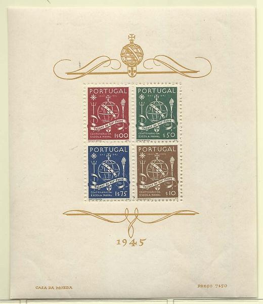 2295.jpg -     Lote:    2295      Lotes pelo Correio       Portugal       Descrição:         1945 &mdash; Centenário da Escola Naval. CE BLC9. Valor de catálogo &euro; 85,00.        BLC***       Valor Base:     &euro; 12,00     Valor Venda:     &euro; 12,00       