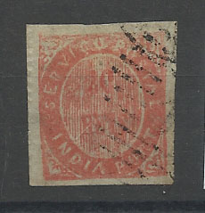 2321.jpg -     Lote:    2321      Lotes pelo Correio       Índia       Descrição:         1873 &mdash; Nativos. Tipo 1B. CE17, 20 reis laranja. Valor de catálogo &euro; 21,00.        O       Valor Base:     &euro; 4,00     Valor Venda:     &euro; 4,00       