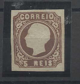 2395.jpg -     Lote:    2395      Lotes pelo Correio       Portugal       Descrição:         Reimpressão de 1905. 1862/94 &mdash; D. Luís I. CE14. 5 reis castanho. Regomada. Valor de catálogo &euro; 150,00.        R***       Valor Base:     &euro; 20,00     Valor Venda:     Retirado     