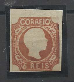 2396.jpg -     Lote:    2396      Lotes pelo Correio       Portugal       Descrição:         Reimpressão de 1885. 1856/58 &mdash; D. Pedro V. Cabelos anelados. CE10, 5 reis castanho bistre. Valor de catálogo &euro; 180,00.        R*       Valor Base:     &euro; 36,00     Valor Venda:     Retirado     