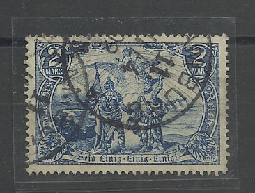 2414.jpg -     Lote:    2414      Lotes pelo Correio              Descrição:         Alemanha. 1902 - Yvert 77, 2Mk. Usado.        O       Valor Base:     &euro; 10,00     Valor Venda:     &euro; 10,00       