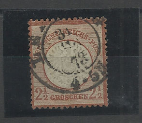 2416.jpg -     Lote:    2416      Lotes pelo Correio              Descrição:         Alemanha. 1872, Yvert 18, 2 &frac12; Gr. Usado.        O       Valor Base:     &euro; 7,00     Valor Venda:     &euro; 7,00       
