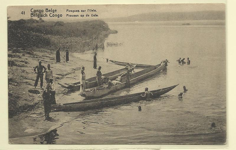 2446.jpg -     Lote:    2446      Lotes pelo Correio              Descrição:         Congo Belga. Inteiro postal ilustrado de 5c "Pirogues sur L'Uele". Circulado.        IC       Valor Base:     &euro; 5,00     Valor Venda:     Retirado     