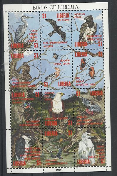 2468.jpg -     Lote:    2468      Lotes pelo Correio              Descrição:         Libéria. 1993 &mdash; Pássaros da Libéria. Bloco.        BLC***       Valor Base:     &euro; 10,00     Valor Venda:     Retirado     