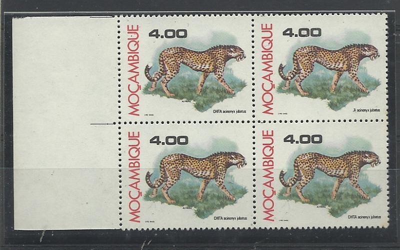 2474.jpg -     Lote:    2474      Lotes pelo Correio              Descrição:         Moçambique * Palops. 1976 &mdash; Fauna de Moçambique. AR50, 4$00. Quadra, com falta de impressão da legenda "CHITA".        ***       Valor Base:     &euro; 12,00     Valor Venda:     Retirado     