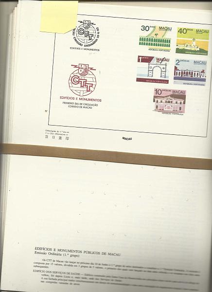 2585.jpg -     Lote:    2585      Lotes pelo Correio              Descrição:         Portugal e Macau. Lote composto por mais de 100 pagelas com furos de arquivo, sendo 7 com selos e carimbos de 1.º dia + 19 pagelas de Macau. Lote a ver.        Lote       Valor Base:     &euro; 30,00     Valor Venda:     Retirado     