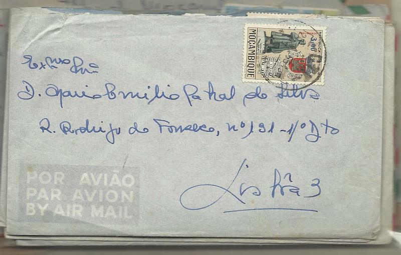 2599.jpg -     Lote:    2599      Lotes pelo Correio              Descrição:         Moçambique &mdash; Lote com 20 cartas circuladas com diversos selos e franquias mecânicas. Repetições. Lote a ver.        Lote       Valor Base:     &euro; 5,00     Valor Venda:     &euro; 5,00       
