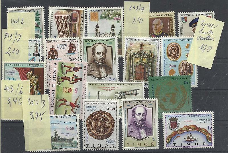 2603.jpg -     Lote:    2603      Lotes pelo Correio              Descrição:         S. Tomé e Príncipe e Timor. Lote composto por séries modernas. Lote a ver.        Lote       Valor Base:     &euro; 4,00     Valor Venda:     &euro; 6,00       