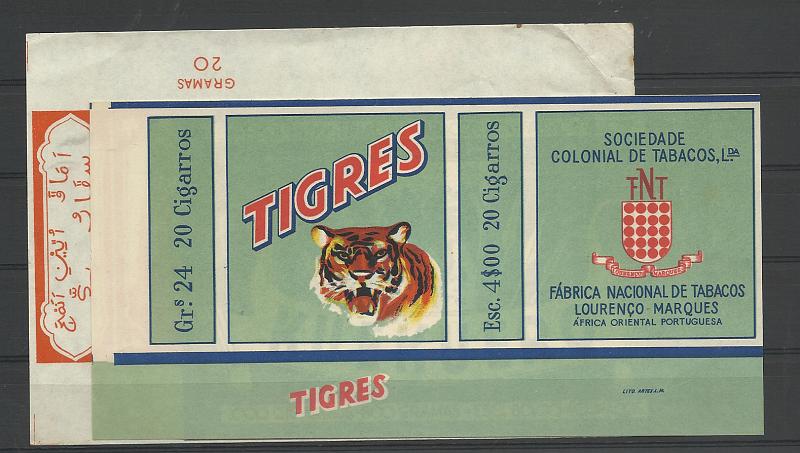 2652.jpg -     Lote:    2652      Lotes pelo Correio              Descrição:      Moçambique.   Lote com 3 invólucros de maços de tabaco marca "Tigres", "Kuekuero" e "Meca".        Lote       Valor Base:     &euro; 5,00     Valor Venda:     &euro; 8,00       