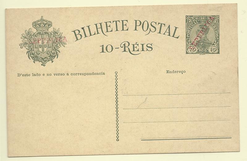 0399.jpg -     Lote:    399            Portugal       Descrição:         1910 &mdash; D. Manuel II, com sobrecarga REPUBLICA. OM52b, 10 reis verde sobre cartolina creme.         IN       Valor Base:     &euro; 8,00     Valor Venda:     &euro;      