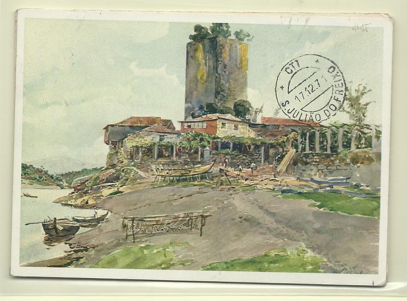 0468.jpg -     Lote:    468            Portugal       Descrição:         1962 &mdash; Série I.R.G. Selo tipo Cavaleiro Medieval. OM151, $50. Lote de cinco inteiros circulados (n.ºs IRG4, 5, 6, 8, 9 e 12).         IC       Valor Base:     &euro; 30,00     Valor Venda:     &euro;      