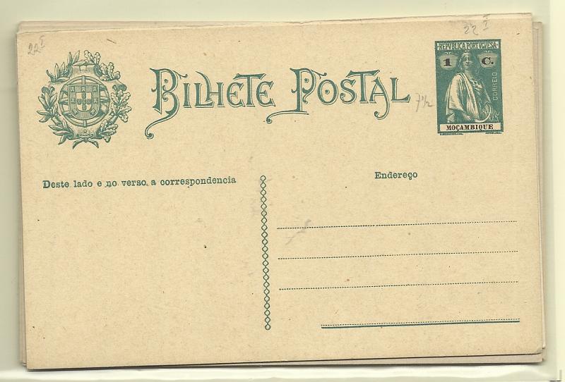 0571.jpg -     Lote:    571            Moçambique       Descrição:         1914 &mdash; Ceres. OM28/31. Série completa + 3 inteiros repetidos com tonalidades diferentes de cartolinas. Muito bem conservados         IN       Valor Base:     &euro; 10,00     Valor Venda:     &euro;      