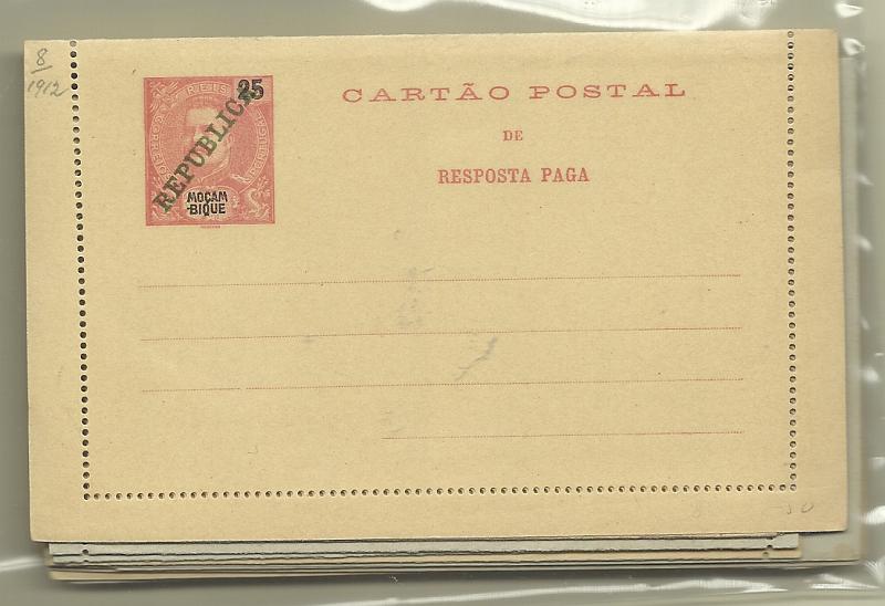 0575.jpg -     Lote:    575            Moçambique       Descrição:         Angola + Moçambique. Bilhetes-Cartas. 1903/12 &mdash; D. Carlos I Mouchon. Lote com 6 de Angola e 11 de Moçambique. Muito bem conservados. Lote a ver.         Lote       Valor Base:     &euro; 12,00     Valor Venda:     &euro;      