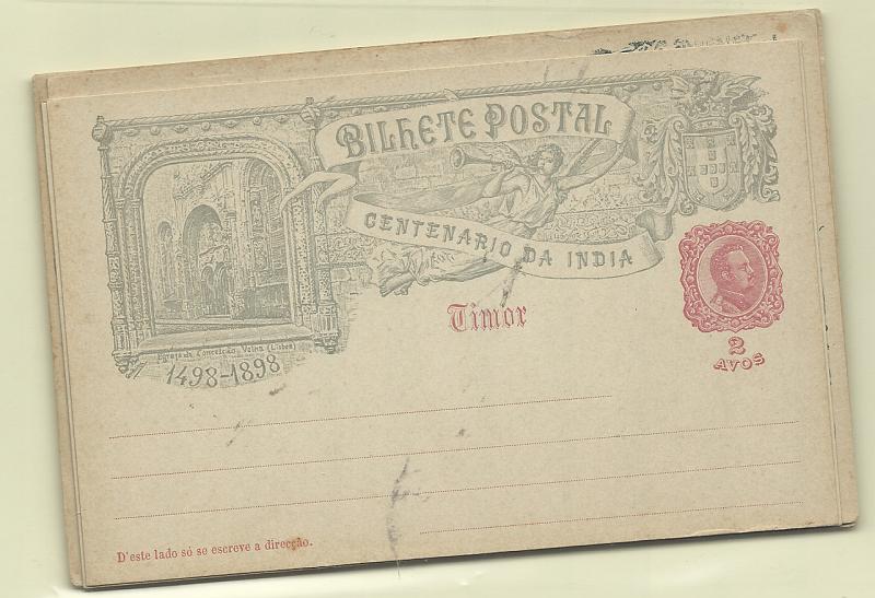 0600.jpg -     Lote:    600            Timor       Descrição:         1898 &mdash; 4.º Centenário do Descobrimento do Caminho Marítimo para a Índia. OM &frac12;. Colecção completa com 8 inteiros de 2 avos e 4 de 3 avos.         IN       Valor Base:     &euro; 20,00     Valor Venda:     &euro;      