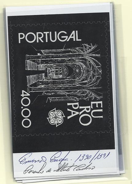0923.jpg -     Lote:    923            Portugal       Descrição:         1978 &mdash; Europa CEPT &mdash; Monumentos. CE1390/91 &mdash; Artistic work fotográfico a preto e branco para a emissão da série.         PRV       Valor Base:     &euro; 25,00     Valor Venda:     &euro;      