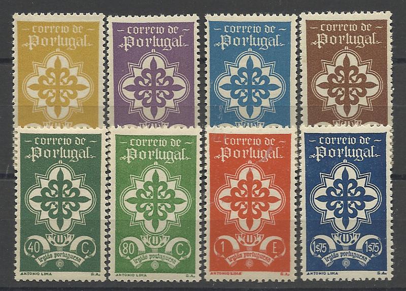 1278.jpg -     Lote:    1278            Portugal       Descrição:         1940 &mdash; Legião Portuguesa. CE583/590. Série completa. Valor de catálogo &euro; 375,00.         ***       Valor Base:     &euro; 40,00     Valor Venda:     &euro;      