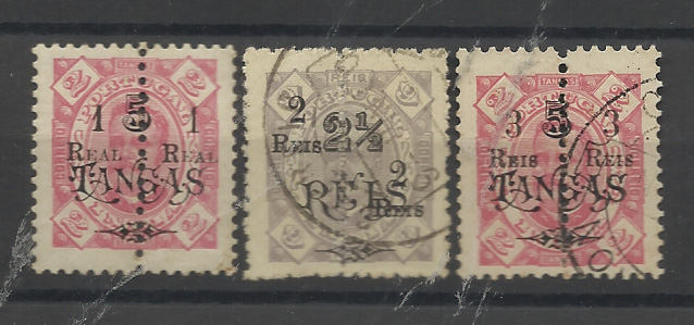 1430.jpg -     Lote:    1430            Índia       Descrição:         1911/13 &mdash; D. Carlos I. Selos de 1902, com sobretaxa. Lote de 3 selos: CE225, 227 e 228. Valor de catálogo &euro; 51,00.         */O       Valor Base:     &euro; 12,00     Valor Venda:     &euro;      