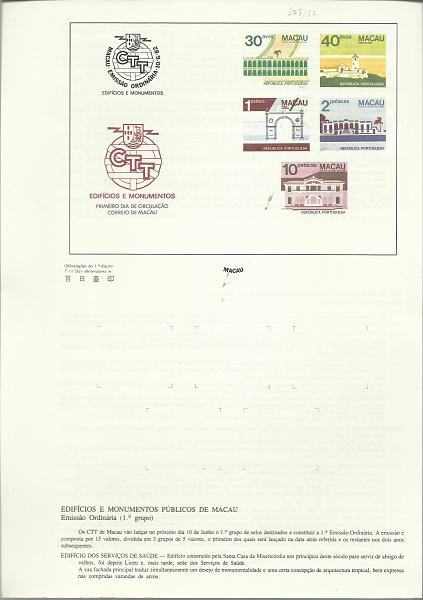 1944.jpg -     Lote:    1944                   Descrição:         Macau. Pagelas. Lote com pagelas, com n.º 1 + 93/140 (excepto 132). Sem dobras.         Livro       Valor Base:     &euro; 10,00     Valor Venda:     &euro;      