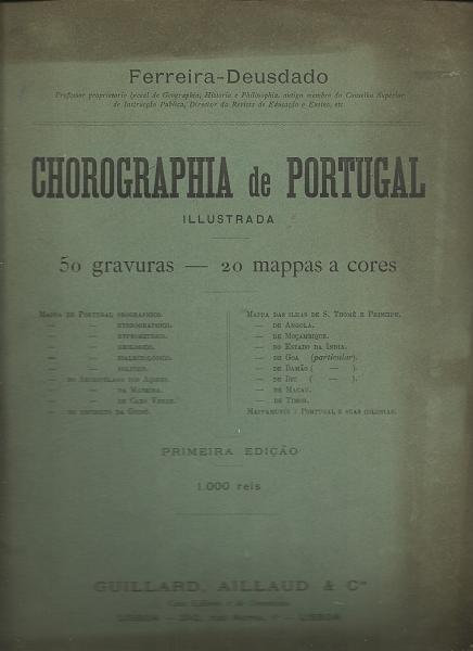 1949.jpg -     Lote:    1949                   Descrição:         Chorographia de Portugal, de Ferreira Deusdado         Livro       Valor Base:     &euro; 40,00     Valor Venda:     &euro;      