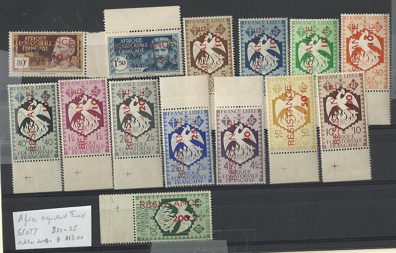 1981.jpg -     Lote:    1981                   Descrição:         África Equatorial Francesa. Scott 822/835.         ***       Valor Base:     &euro; 30,00     Valor Venda:     &euro;      
