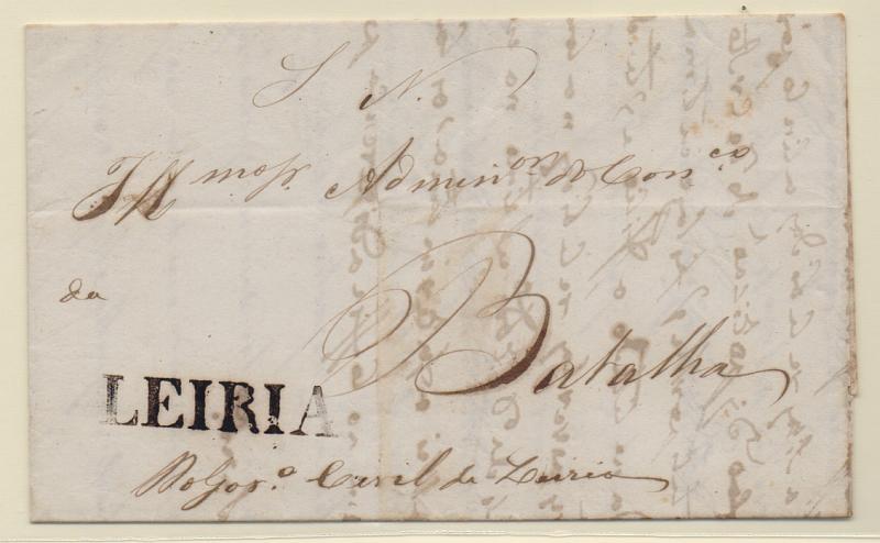 0261.jpg -     Lote:    261            Portugal       Descrição:         Leiria &mdash; A sépia, GM LRA5 em carta datada de Leiria (02.01.47) para a Batalha, isenta de porte.         Carta       Valor Base:     &euro; 15,00     Valor Venda:     Retirado     