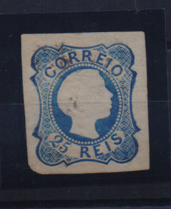 1130.jpg -     Lote:    1130            Portugal       Descrição:         1855/56 &mdash; D. Pedro V. Cabelos lisos. CE6, cunho I. Selo com boas margens, mas com algumas manchas. Valor de catálogo &euro; 1.720,00.         **       Valor Base:     &euro; 150,00     Valor Venda:     Retirado     