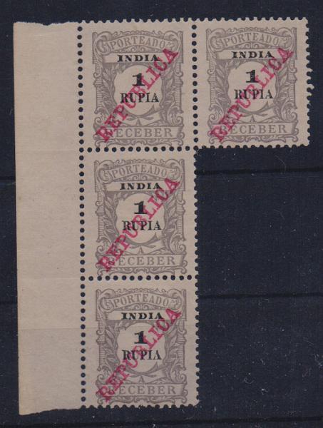 1757.jpg -     Lote:    1757                   Descrição:         Índia Portuguesa. Lote com 68 selos novos e usados, a maioria em blocos. Lote a ver.         Lote       Valor Base:     &euro; 15,00     Valor Venda:     &euro; 15,00       