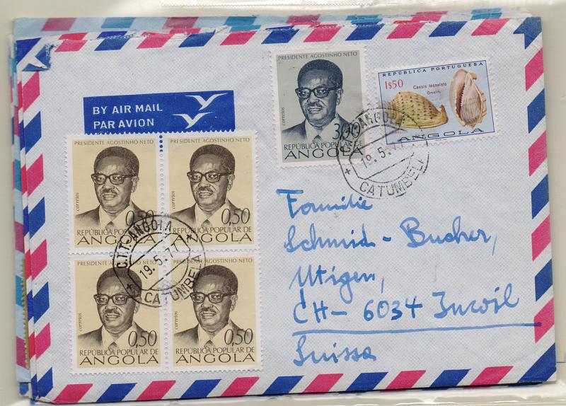 2710.jpg -     Lote:    2710      Lotes pelo Correio              Descrição:         Angola * Palops. Lote com dez cartas com selos das décadas de 70 a 80. Lote a ver.         Lote       Valor Base:     &euro; 10,00     Valor Venda:     &euro; 16,00       