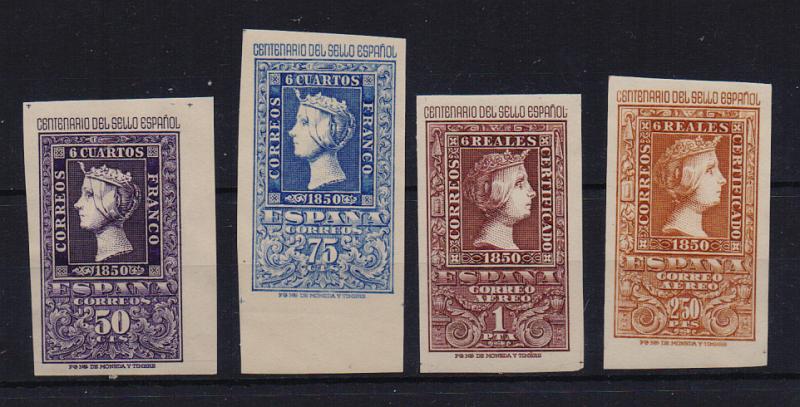 2727.jpg -     Lote:    2727      Lotes pelo Correio              Descrição:         Espanha. 1950 &mdash; Centenário do Selo Postal. Lote com 4 provas não denteadas.         PRV       Valor Base:     &euro; 10,00     Valor Venda:     &euro; 12,00       