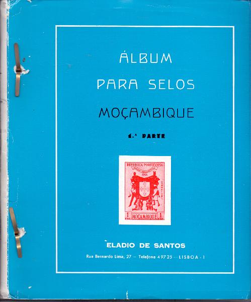 1731.jpg -     Lote:    1731                   Descrição:         Moçambique &mdash; Álbum Eládio dos Santos (1876/1973). Maioria selos usados, novos com charneira. Valor de catálogo &euro; 756,00. Lote a ver        Lote       Valor Base:     &euro; 130,00     Valor Venda:     Retirado     