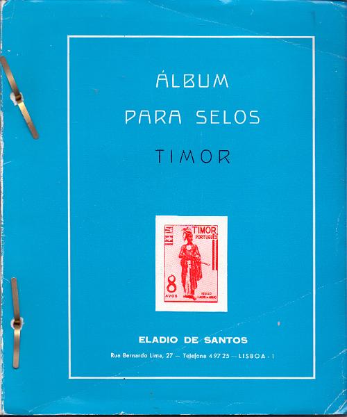 1741.jpg -     Lote:    1741                   Descrição:         Timor &mdash; Álbum Eládio dos Santos. Maioria selos usados e novos com charneira. Valor de catálogo &euro; 2278,00. Lote a ver.        Lote       Valor Base:     &euro; 400,00     Valor Venda:     &euro; 440,00     