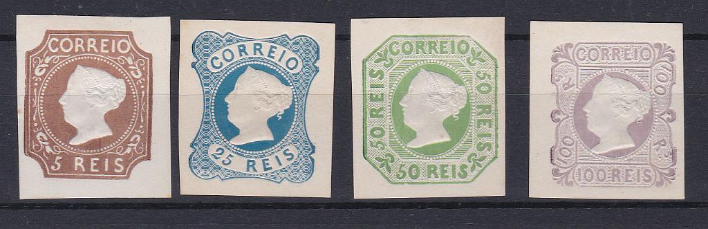 0095.jpg -     Lote:    95      Coleção Olissipo             Descrição:         Reimpressões de 1885. 1853 &mdash; D. Maria II. Série completa com margens de luxo. Valor de catálogo &euro; 970,00.        R*       Valor Base:     &euro; 150,00     Valor Venda:     &euro; 220,00       