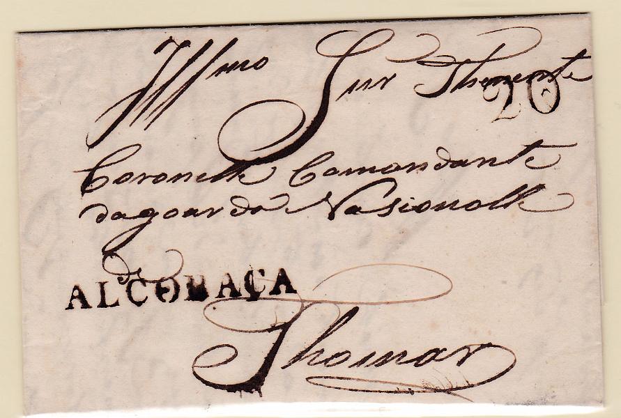 0154.jpg -     Lote:    154            Portugal       Descrição:         Alcobaça &mdash; A sépia, GM ACB2 em carta datada de Alcobaça (19.12.36) para Tomar, com o porte de 20 reis batido a sépia.        Carta       Valor Base:     &euro; 10,00     Valor Venda:     &euro; 24,00       