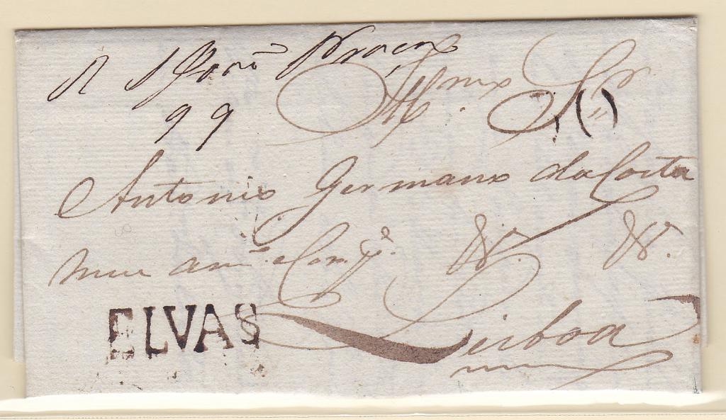 0169.jpg -     Lote:    169            Portugal       Descrição:         Elvas &mdash; A sépia, GM ELV2, em carta datada de Elvas (04.02.35) para Lisboa, com o porte de 30 reis batido a sépia.        Carta       Valor Base:     &euro; 20,00     Valor Venda:     Retirado     