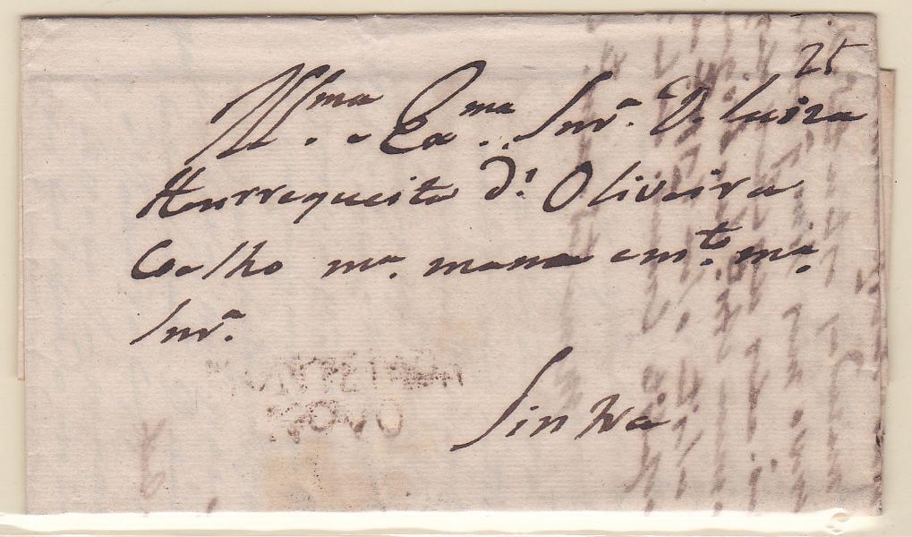 0199.jpg -     Lote:    199            Portugal       Descrição:         Montemor &mdash; o &mdash; Novo &mdash; A sépia, GM MMN3 em carta datada de Montemor (15.11.1833) para Lisboa, com o porte de 25 reis manuscrito a sépia.        Carta       Valor Base:     &euro; 20,00     Valor Venda:     &euro; 20,00       
