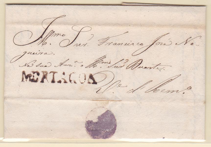 0201.jpg -     Lote:    201            Portugal       Descrição:         Mortagoa &mdash; A sépia, GM MRT1 em carta datada da Marmeleira (26.02.41) para Vale de Remígio, sem porte marcado.        Carta       Valor Base:     &euro; 60,00     Valor Venda:     Retirado     