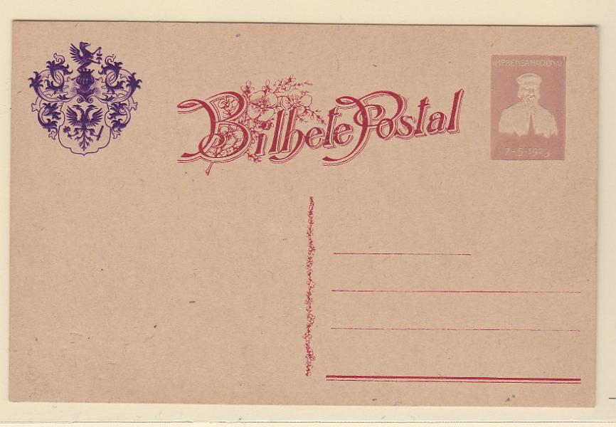 0287.jpg -     Lote:    287            Portugal       Descrição:         1923 &mdash; Gutemberg * Casa da Moeda. Prova de inteiro postal não emitido, provavelmente alusivo à Casa da Moeda.        IN       Valor Base:     &euro; 20,00     Valor Venda:     &euro; 28,00       