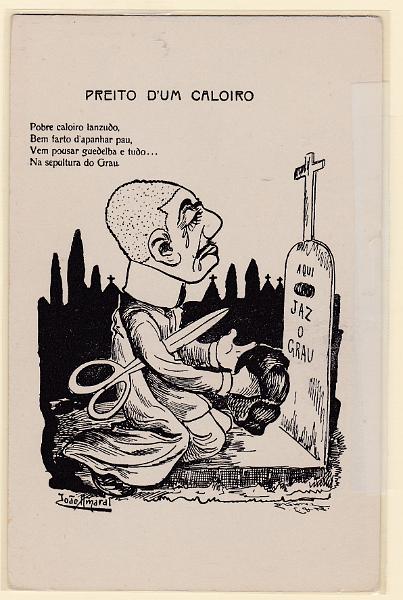 0366.jpg -     Lote:    366                   Descrição:         Ilustradores. Coimbra. Da série "Enterro do Grau". "Preito d'um caloiro.... Novo.        PI       Valor Base:     &euro; 15,00     Valor Venda:     Retirado     