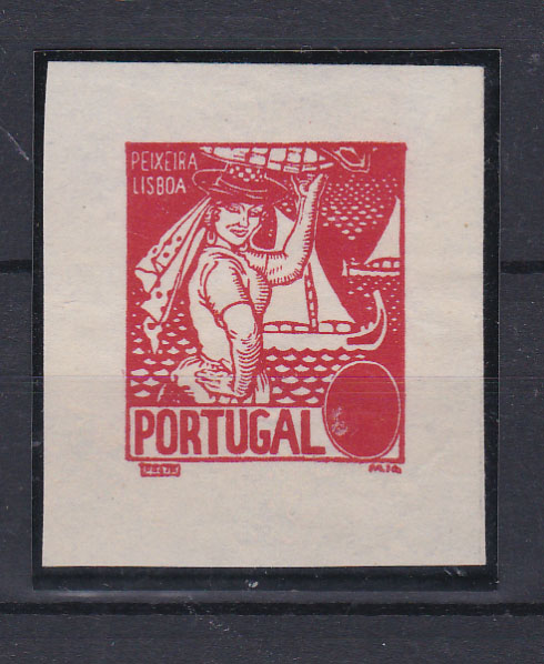0566.jpg -     Lote:    566            Portugal        Descrição:         1941 &mdash; Costumes Portugueses * 1.ª emissão. CE610. Prova com largas margens, não denteada em vermelho com gravura do selo de $15, sem abertura do valor no cunho.        PRV       Valor Base:     &euro; 10,00     Valor Venda:     &euro; 10,00       