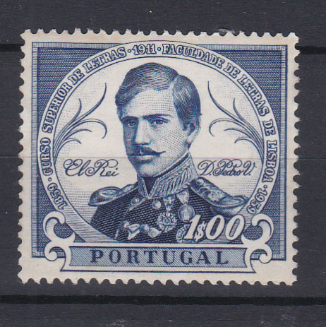 0583.jpg -     Lote:    583            Portugal        Descrição:         1961 &mdash; Centenário da Fundação da Faculdade de Letras da Universidade de Lisboa. CE874, 1$00. Prova de cor denteada, em azul.        PRV       Valor Base:     &euro; 17,00     Valor Venda:     Retirado     