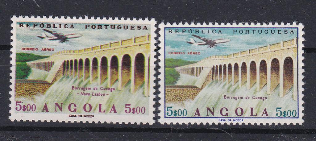 0604.jpg -     Lote:    604            Angola       Descrição:         1965 &mdash; Correio Aéreo. Empreendimentos de Angola. CE CA26, 5$00. Prova de cor. Acompanha selo aprovado para comparação.        PRV       Valor Base:     &euro; 15,00     Valor Venda:     &euro; 15,00       