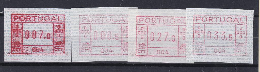 0937.jpg -     Lote:    937            Portugal       Descrição:         1981 &mdash; Correios e Telecomunicações de Portugal. Máquina FRAMA. CE ETQ1. Máquina 004. Série completa com valores para o ano de 1981. Valor de catálogo &euro; 260,00.        ETQ       Valor Base:     &euro; 65,00     Valor Venda:     &euro; 65,00       