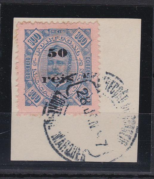 1358.jpg -     Lote:    1358            Moçambique       Descrição:         1896 &mdash; Selos de D. Carlos I Diogo Neto, com sobretaxa. CE50, 50 s/ 300 reis. Valor de catálogo &euro; 320,00.        O       Valor Base:     &euro; 125,00     Valor Venda:     Retirado     