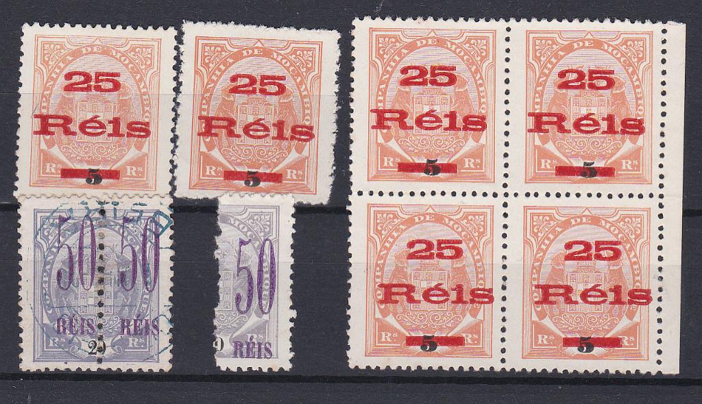 1448.jpg -     Lote:    1448            Companhia de Moçambique       Descrição:         1900 &mdash; Tipo "Elefantes", com sobretaxa. CE 42/43. Série completa + selo isolada e quadra do CE42 + meio selo do CE43. Valor de catálogo &euro; 58,00.        */O       Valor Base:     &euro; 12,00     Valor Venda:     Retirado     