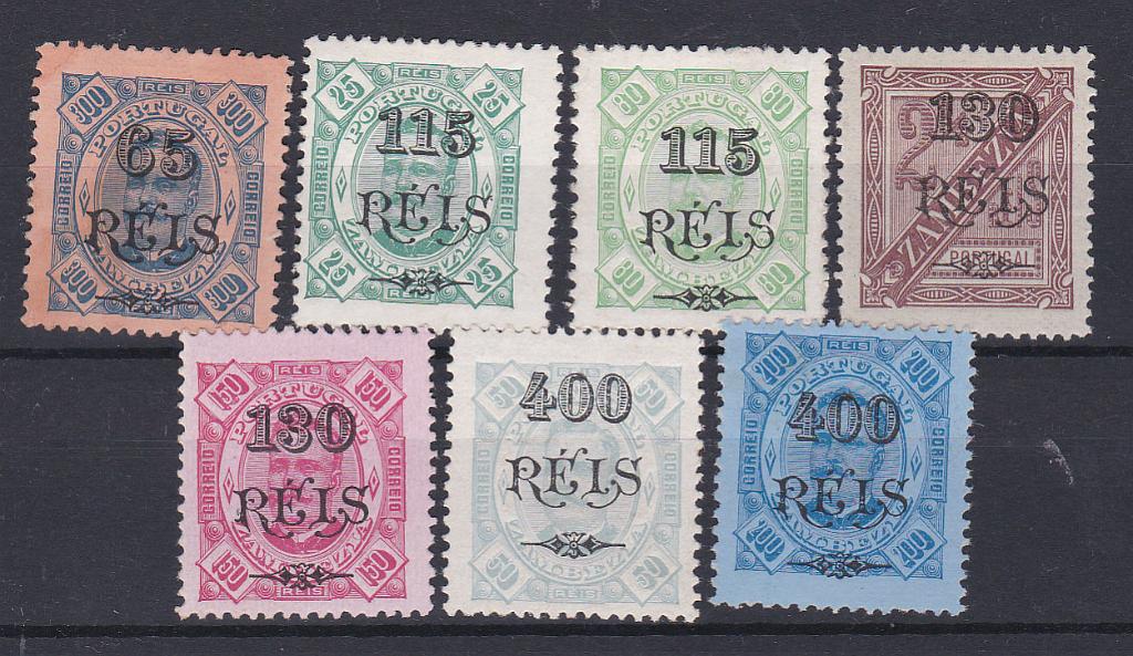 1499.jpg -     Lote:    1499            Zambézia       Descrição:         1903 &mdash; D. Carlos I, com sobretaxa. CE 32/41. Série completa em denteado 12 &frac12;. Valor de catálogo &euro; 95,60.        ***/**       Valor Base:     &euro; 18,00     Valor Venda:     &euro; 18,00       